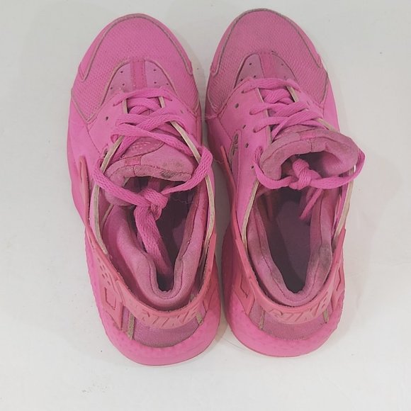 NIKE | Girls Huarache Run Sneakers Laser Fuchsia Pink Size 1 - Picture 5 of 9